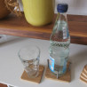 Glas- / Flaschenuntersetzer-Set quadratisch